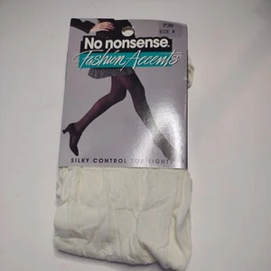 Medias De Colección Años 90 Sin Tonterías Moda Acentos Sedoso Control Top Talla B Marfil P39 - Imagen 1 de 6