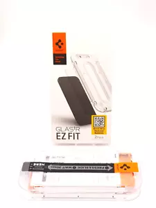 Tempered Glass Screen Protector for iPhone 15, 15pro and 16-Spigen GlastR EZ Fit - Picture 1 of 8