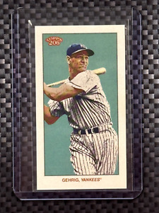 Lou Gehrig 2023 Topps 206 Missing Back Plate Variation SSP Yankees HOF