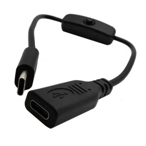 Type C Male to Female Adapter Cable 30cm USB C Power Extension Cord for Charging - Picture 1 of 8