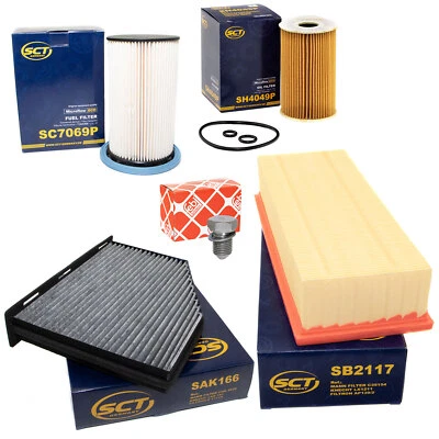 Filterset Inspektionspaket VW Passat 3C B7 Sharan 7N Tiguan 5N 1.6 2.0 TDI - Bild 1 von 4