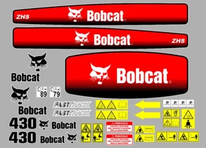 Bobcat 430 decalcomanie adesivi kit Completo - Foto 1 di 1