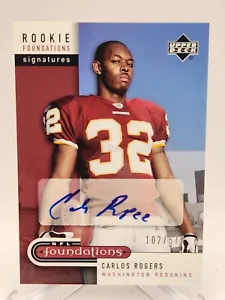 Carlos Rogers 2005 Fondazioni ponte superiore #238 Rookie Auto /575 - Foto 1 di 2