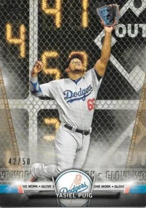 2018 Topps Serie 2 Jasiel Puig Topps Salute Gold # a/50 - Dodgers - #S-95 - Imagen 1 de 1