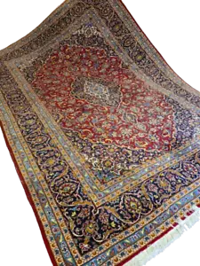 Perserteppich Keshan Teppich Orientteppich handgeknüpft fein 364x250cm - Bild 1 von 16