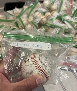 🐻 1990 Chicago Cubs Team Signed Ball - Mark Grace, Ryne Sandberg, and more! - Picture 1 of 8