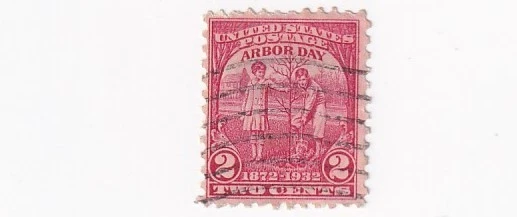 STAMPS US SCOTT 717 "Children Planting A Tree" "Arbor Day" 2 CENT 1932 USED - F - Image 1 of 1
