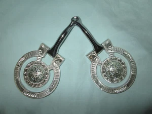 Western Silver Show Snaffle #SN-2004 MP-25 Sterling Over Stainless 5-1/8" - Picture 1 of 3