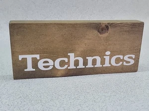 Technics Hi-Fi Small Wooden Plaque Sign - Picture 1 of 5