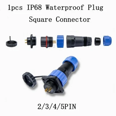 Connector 1pcs 2-5pin 5A~45A Accessories Circular Panel Mount Replacement - Image 1 of 4