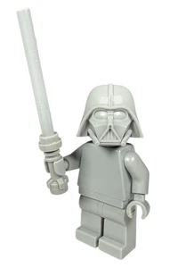 New Light Bluish Gray Monochrome Darth Vader Genuine Official Lego Minifigure - Picture 1 of 6