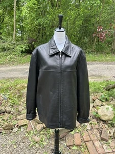 New Old Stock Vintage Guess Men's Genuine Leather Jacket GUESS Size XL - Picture 1 of 14