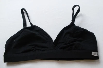 Intimissimi Women's Emma Natural Cotton Triangle Bra AC2 Black Size 34B NWT  - Image 1 of 3