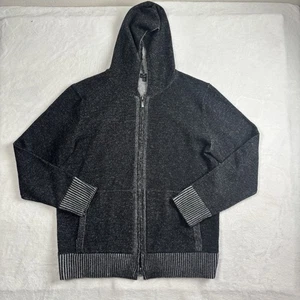 Robert Barakett Langarm-Hoodie mit durchgehendem Reißverschluss Wolle grau Vander Raglan Herren Large - Bild 1 von 9