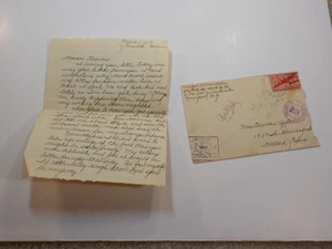 Carta Segunda Guerra Mundial 1945 22 Misiones 391º Grupo Bombardero Dallas Texas Guerra Aérea Segunda Guerra Mundial  - Imagen 1 de 2