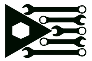Puerto Rico Mechanic Flag Vinyl Decal, Bumper Sticker, Toolbox, Window, Outdoors - Picture 1 of 5