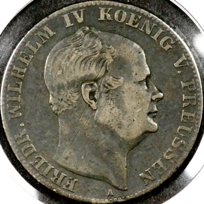 1859 One 1 Thaler Prussia Germany - Image 1 of 2