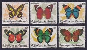 Burundi 1989 Used stamps BUTTERFLY Overprinted 80f - Cob 962 C/H - Scott 654 A/F - Picture 1 of 1