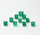 5X5 Mm 5 Pc Lot Natural Zambian Emerald Square Cut Loose Gemstone For Jewelry
