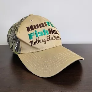 Sombrero de caza pesca camuflaje adulto exterior algodón correa trasera - Imagen 1 de 10