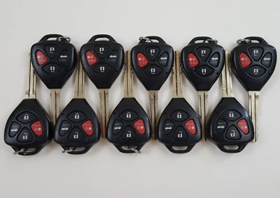ORIGINAL LOT OF 10 TOYOTA COROLLA 10-13 G-CHIP OEM KEY LESS ENTRY REMOTE FOB USA - Image 1 of 4