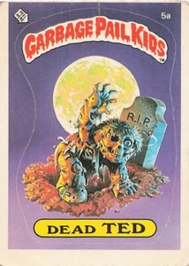 1985 Topps Garbage Pail Kids GPK Card First Series 1 OS1 Matte Back 5a Dead Ted - Picture 1 of 2