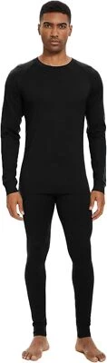 Men's 100% Merino Wool Base Layer Sets Winter Warm UT Shirts Bottom Long Johns   - Image 1 of 4