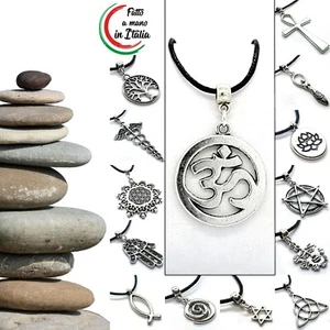 collana uomo donna girocollo con ciondolo pendente amuleto simbolo spirituale - Foto 1 di 47