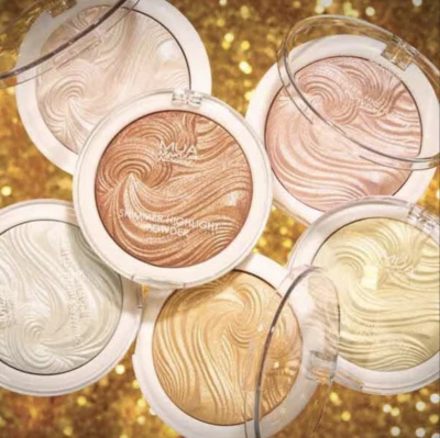 MUA Undress Your Skin Highlighting Powder - Shimmer Highlighter Strobing Contour - Image 1 of 4