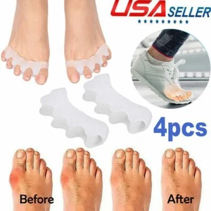 4X BIG Toe Bunion Corrector Splint Straightener Hammer Pain Relief Hallux Valgus - Picture 1 of 12