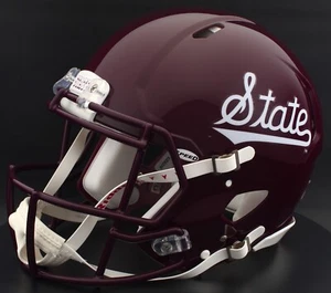 MISSISSIPPI STATE BULLDOGS Riddell Speed Full Size AUTHENTIC Football Helmet - Picture 1 of 4