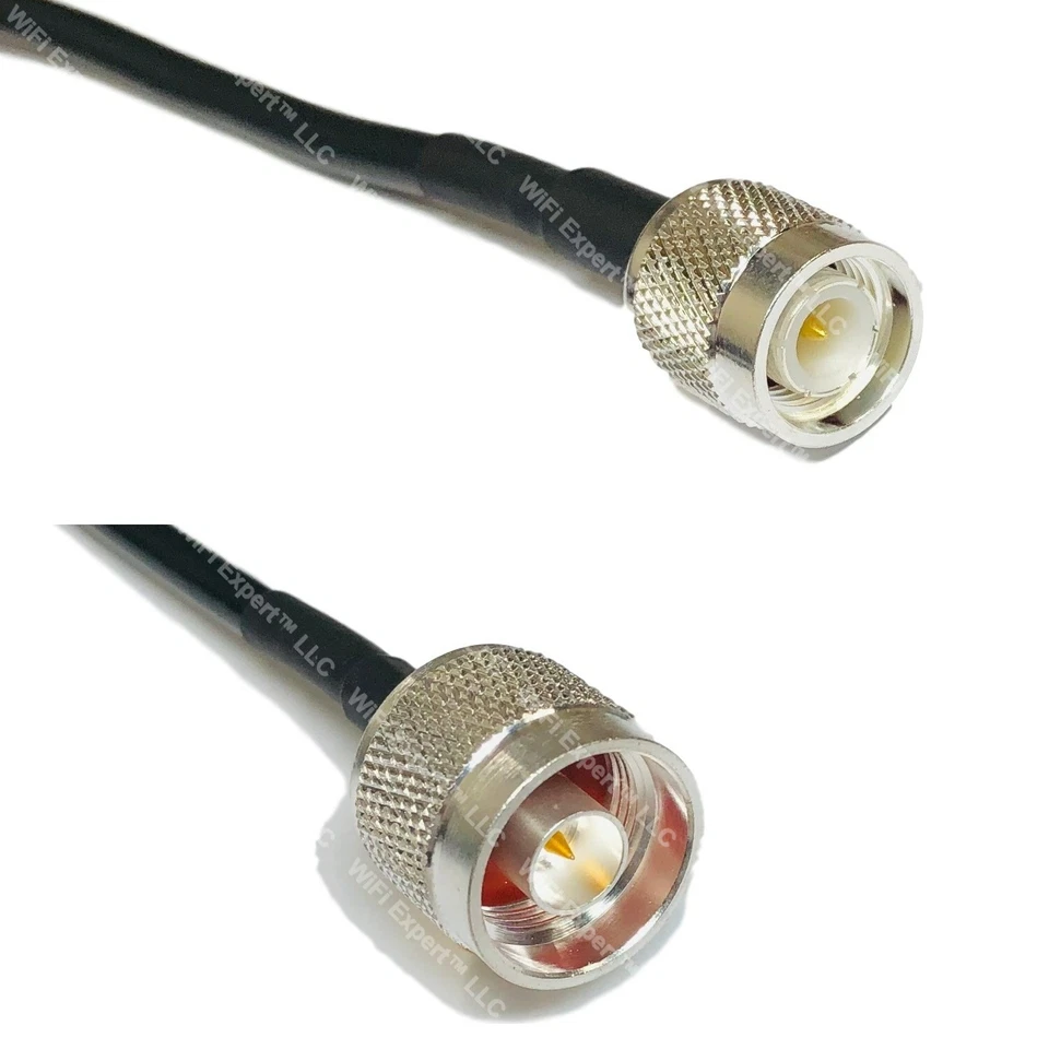 LMR240 Silver TNC MALE to N MALE Coax RF Cable USA Lot - Image 1 of 1