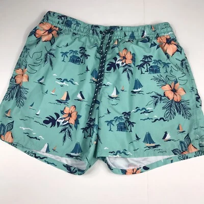 "Bañador corto Merona Tropical para hombre talla XL 5""" Foto 1 de 4