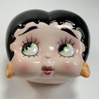 Betty Boop face trinket jewelry box dish ceramic hand painted Vandor Q 1985