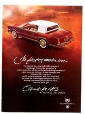 1983 Cadillac Eldorado 1977-1983 Eldorado Original Print Ad 8.5 x 11"
