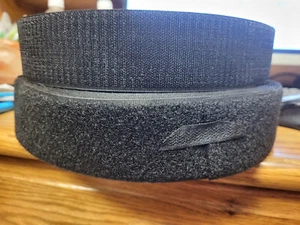 Hook and Loop sew on BLACK Heavy Duty 2" and 4 " by the Yard Bounce Repair - Picture 1 of 5