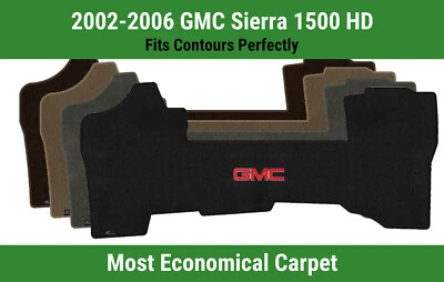 Tapete frontal Lloyd Velourtex para '02-06 GMC Sierra 1500 HD com logotipo vermelho GMC 1 - Imagem 1 de 4