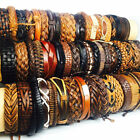 30 x bracelets brassards hommes et femmes mode cuir véritable faits main styles mix hommes et femmes cadeaux