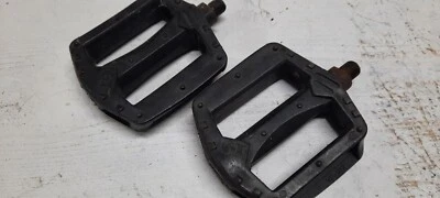 Pedales de plataforma de nailon para bicicleta BMX usados GT 1/2" (Negro) aptos para Mongoose Skyway Foto 1 de 4
