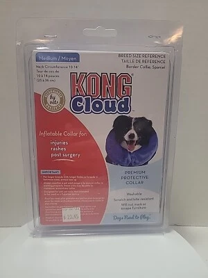 Coleira inflável Kong Cloud azul para cachorro para: arranhão, lesão, pós-operatório tamanho: médio - Imagem 1 de 2