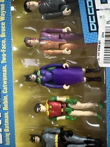 DC Direct Batman Pocket Super Heroes 6 Figures Set & Batman's JLA Chair~New - Picture 1 of 7