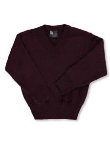 T.Q. Knits Boys' L/S Control-Pil V-Neck Sweater - red, 4 - 5 - Picture 1 of 3