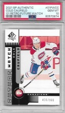 2021/22 UD SP Authentic FUTURE WATCH Retro COLE CAUFIELD Rookie /900 PSA 10 GEM