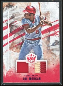 2019 Panini Diamond Kings Joe Morgan 2 Color Dual Jersey Player-Used 4/10 #DMS-M