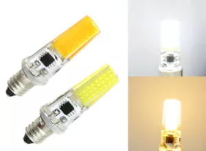 E11 Base LED Bulb T5 COB 2508 LED Light 5W Silicone Lamp Warm/White 110V-240V - Picture 1 of 4