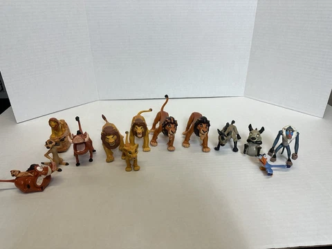 Vintage Disney The Lion King Action Figures Toys Lot of 13 Cover
