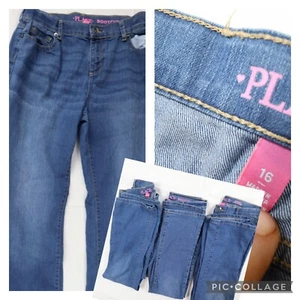 BUNDLE LOT OF 3 Pairs Children’s Place Girls Youth 16 Bootcut Denim Blue Jeans - Picture 1 of 18