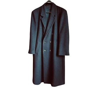 Virany Men's Double Breasted Long 100% Wool Coat, size 46 - Picture 1 of 8