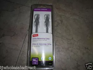 Cable de conexión Staples 14' CAT5e gris conecta 2 dispositivos de red para alta velocidad - Imagen 1 de 1