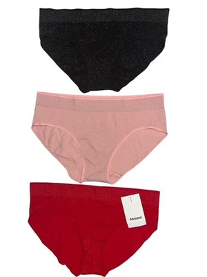 Bragas Nordstrom Abound Hipster talla pequeña paquete de 3 brillantes rojo rosa negro Foto 1 de 4